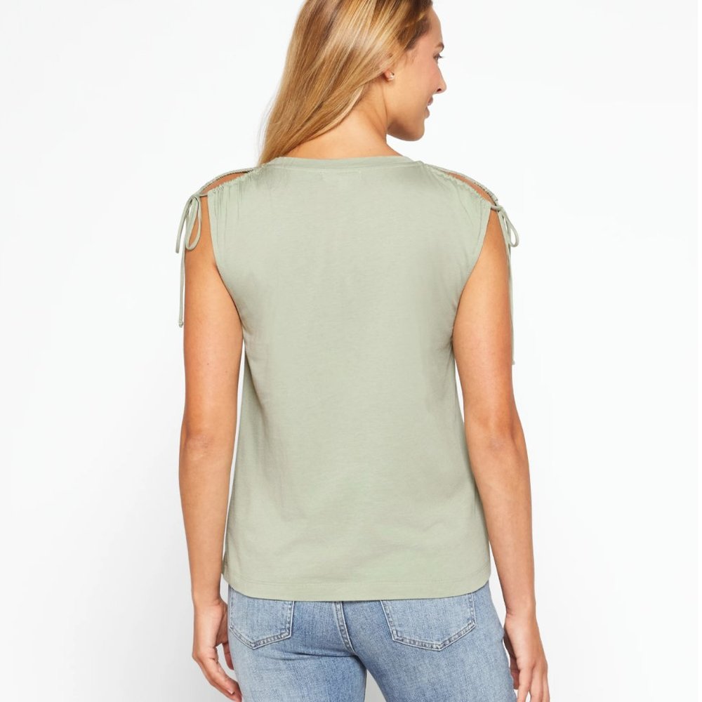 Zeina Shoulder Tie Detail Knit Top - Picture 3 of 6